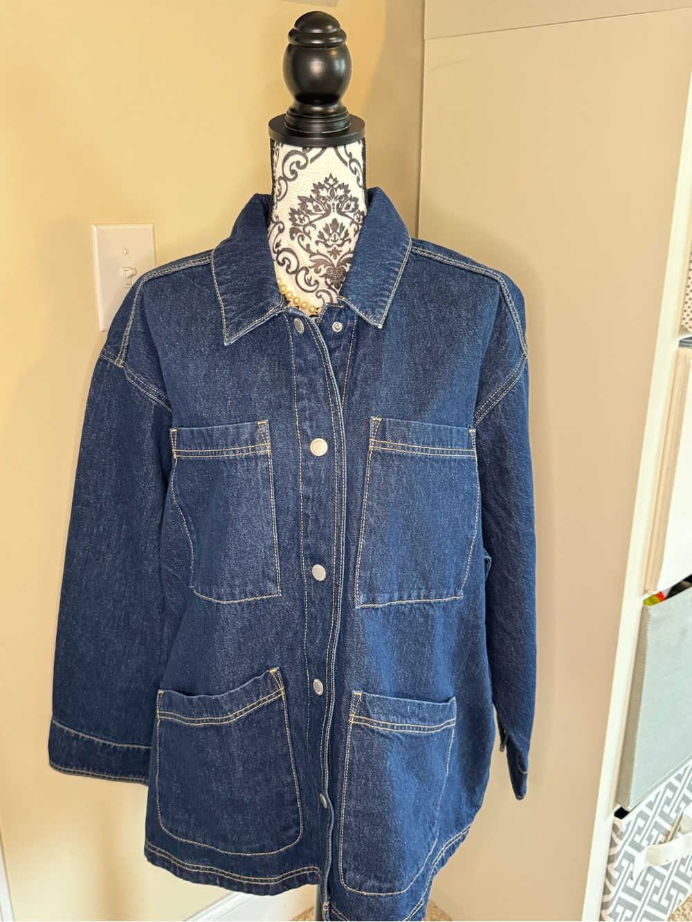 Universal Thread Dark Indigo Denim Utility Jacket